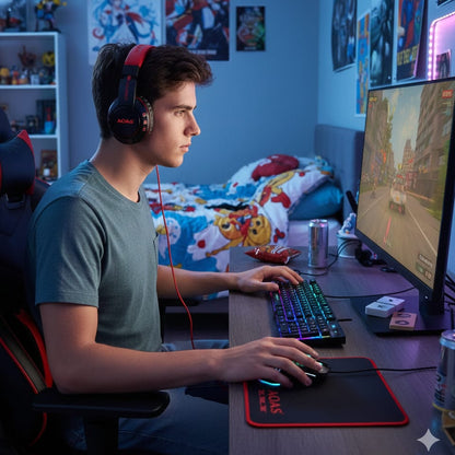 Kit Gamer Rgb 4 Piezas Set Aoas